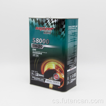 Obdélníková plechovka na mazací olej